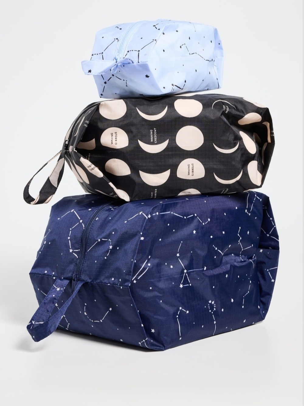 NWOT Baggu 3D Zip Set - Night Sky